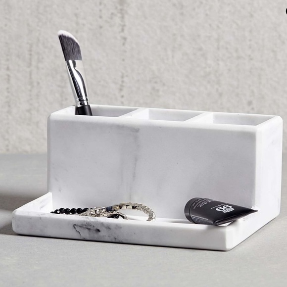 Marble 3- Part Bathroom Organizer - Picture 1 of 10